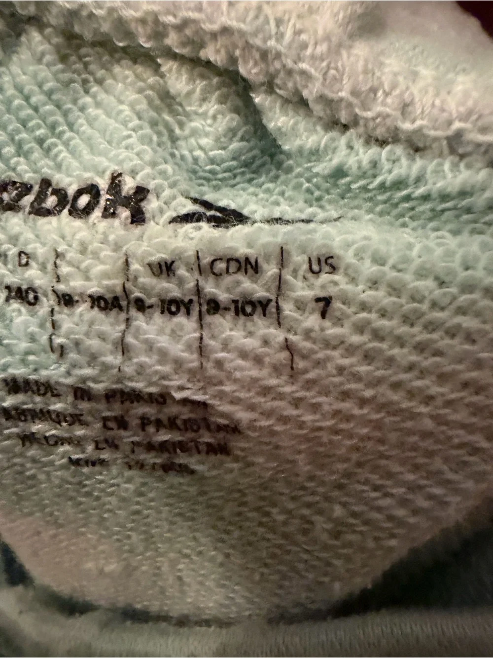 Reebok Kids' Mint Tie-Dye Jogger Pants with Pink Logo